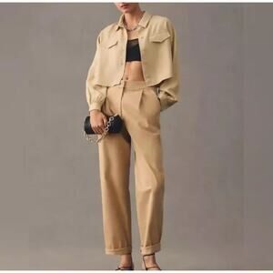 Women's Tan Straight Leg Pants